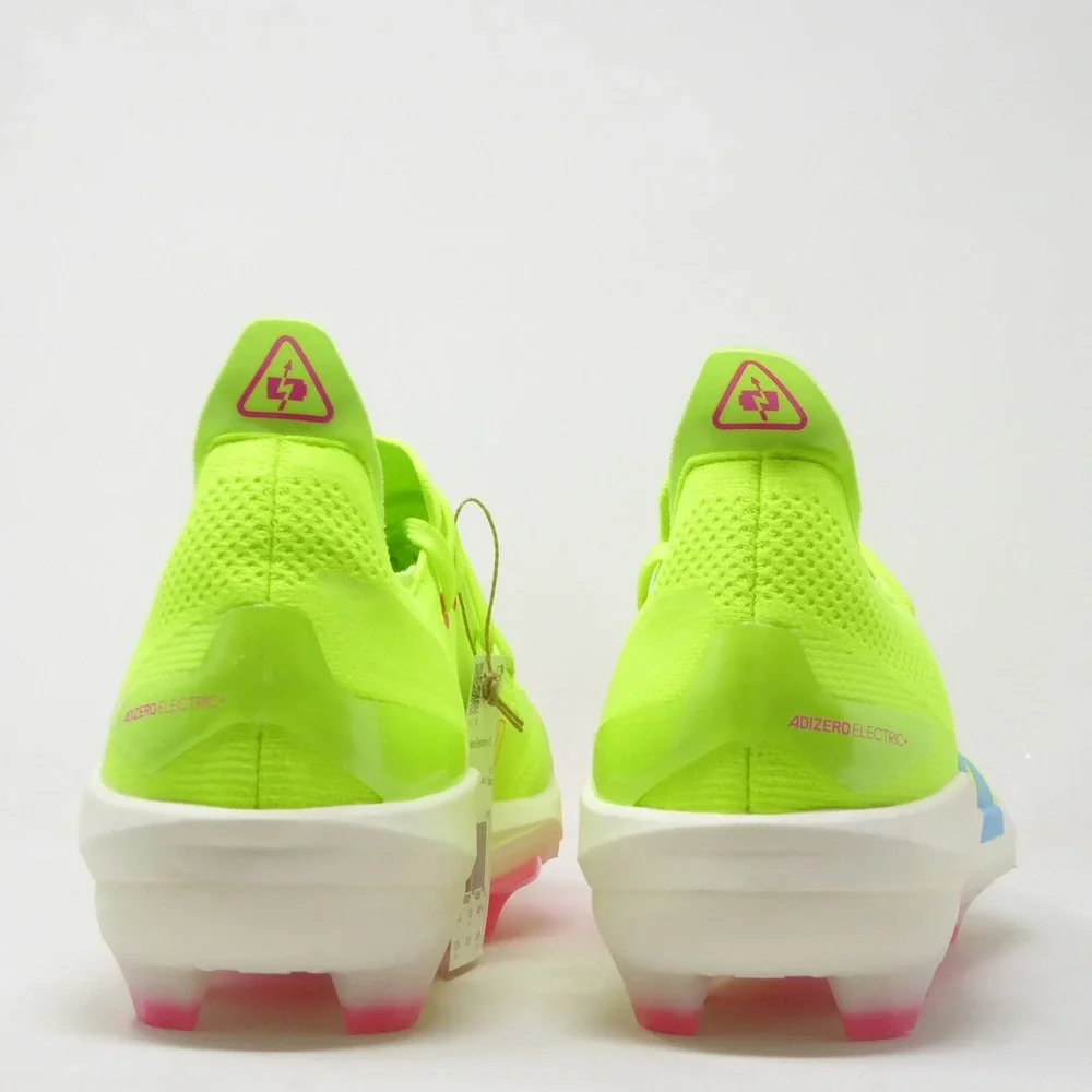 Adidas Mens Adizero Electric+ 2 Baseball Cleats Shoes Yellow Pink Size 13.5